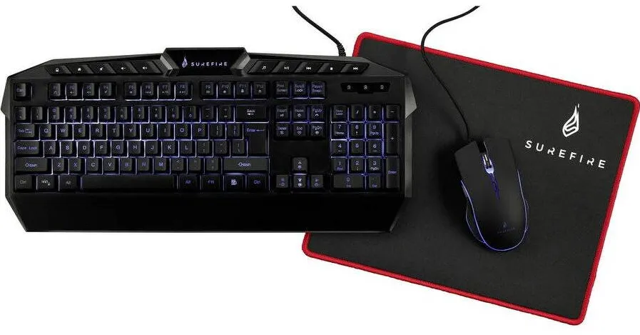 Kit Periferice SURFIRE tastatura si mouse SURFIRE KingPin RGB Black