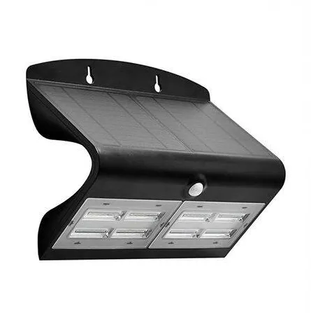 V-TAC Lampa LED solara 6.8W 4000K alb neutru negru