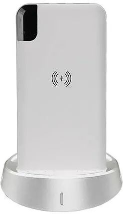 V-TAC Baterie Externa 8000 mAh, Incarcare Wireless, Alb, SKU-8861