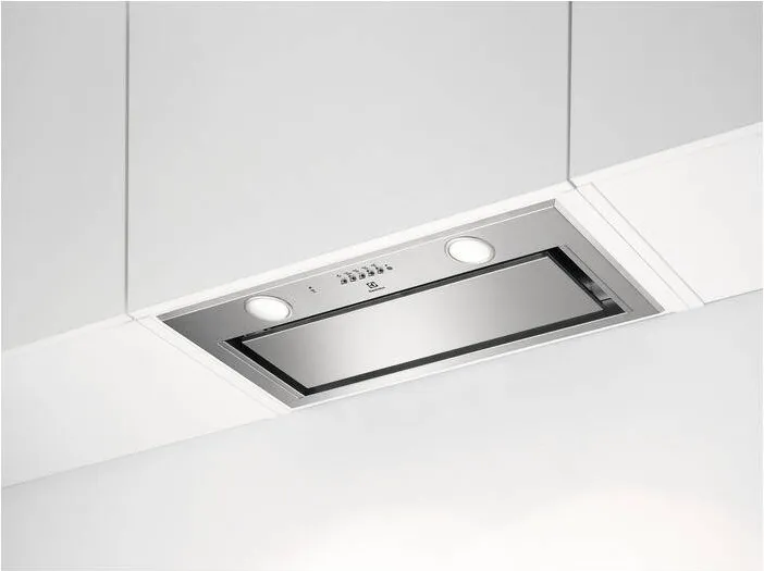 ELECTROLUX Hota incorporabila integrata LFG716X, Putere de absorbtie 700 m3/h, 1 motor, Conectivitate plita, 54 cm, Telecomanda, Inox