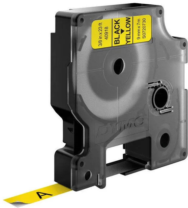Consumabil Termic Dymo D1 Standard - negru pe galben - 9 mm