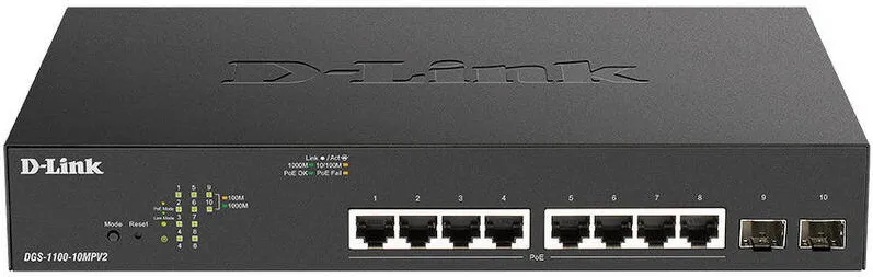Switch D-Link Gigabit DGS-1100-10MPV2