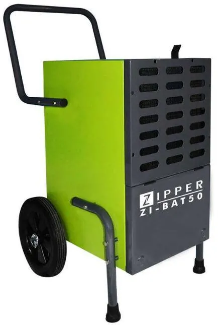 Zipper Dezumidificator ZI-BAT50, 5 L, 820 W, 350 m3/h Negru/Verde