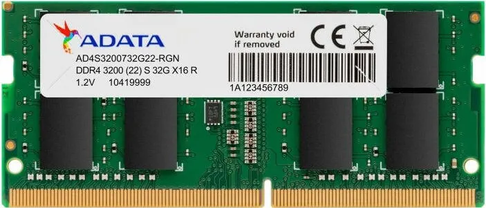 Memorie Laptop ADATA Premier 8GB, DDR4, 3200MHz, CL22, 1.2v AD4S32008G22-SGN