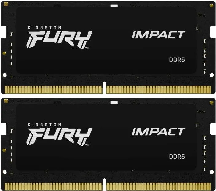Memorie Laptop Kingston FURY Impact, 64GB, DDR5, 4800MHz, CL38, 1.1v, Dual Channel Kit