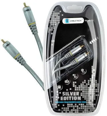 Cabletech CABLU 1RCA-1RCA 0.5M COAXIAL SILVER EDITION C