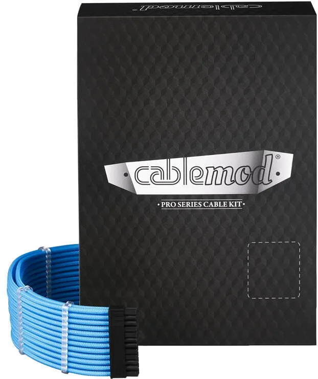 Modding PC CableMod C-Series PRO ModMesh Cable Kit pentru Corsair AXi/HXi/RM (Yellow Label) - Albastru