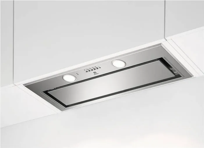 ELECTROLUX Hota incorporabila integrata LFG719X, Putere de absorbtie 700 m3/h, 1 motor, Conexiune plita, 80 cm, Inox