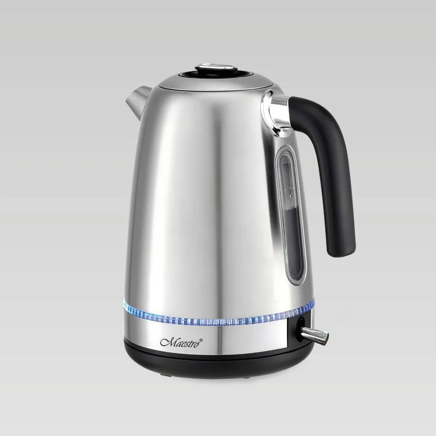 Maestro Fierbator electric cu iluminare, MR-050 argintiu 1,7 L