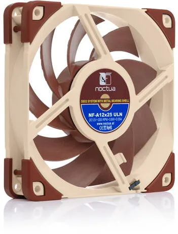 Noctua Ventilator Noctua NF A12x25 ULN  12 cm Bej, Rosu