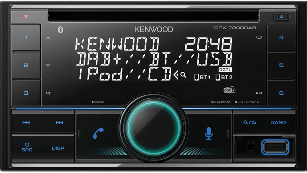 Player Auto KENWOOD DPX-7200DAB Negru 50 W Bluetooth