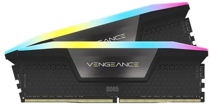 Memorie RAM Corsair Vengeance RGB Black 32GB DDR5 5200MHz CL40 Dual Channel Kit