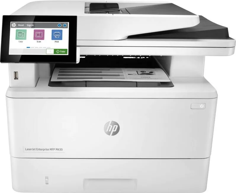 Imprimanta multifunctionala HP LaserJet Enterprise MFP M430f, Laser, Monocrom, Format A4, Duplex, Retea, Fax