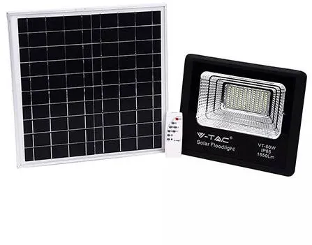 V-TAC Reflector LED 20W 4000K cu incarcare solara