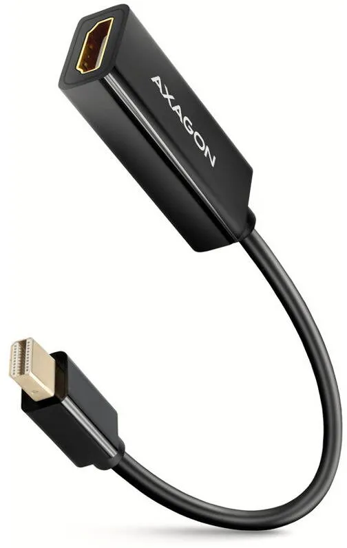 Adaptor AXAGON 1x Mini DisplayPort v1.2 Male - 1x HDMI v1.4b Female, 15cm, negru