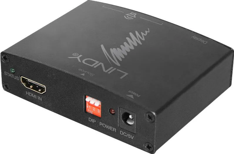 Adaptor Lindy Extractor audio HDMI 4K cu bypass, 1x Jack 3.5 mm, 1x RCA, 1x Optic