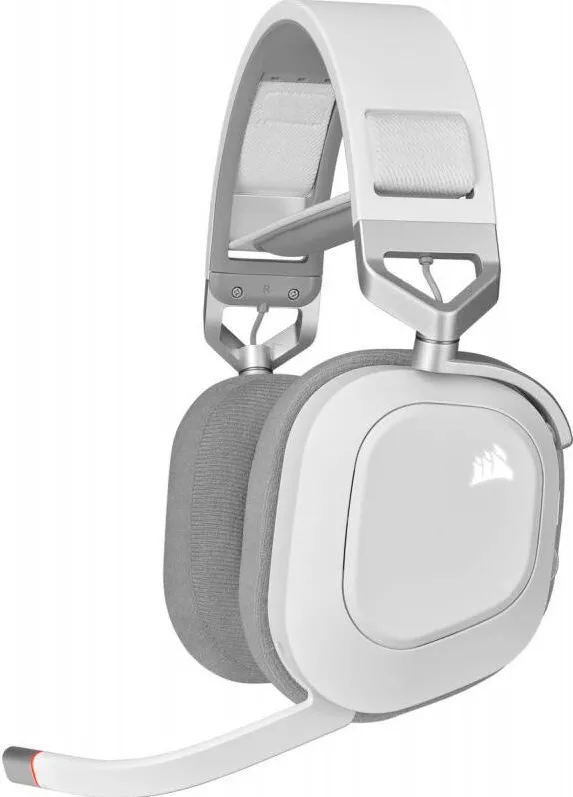 Casti Over-Head Corsair Gaming HS80 RGB WIRELESS White