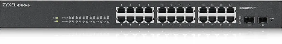 Switch ZyXEL GS-1900-24 v2 Managed L2 Gigabit Ethernet (10/100/1000) 1U Black