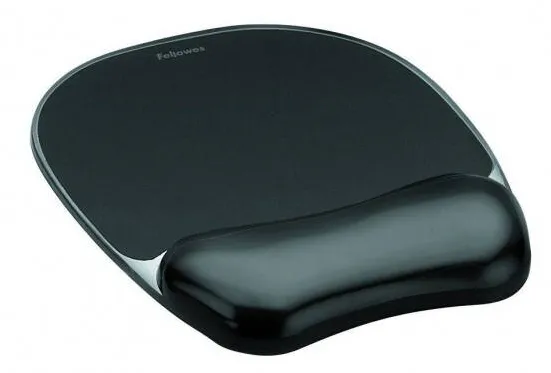 Mouse pad FELLOWES Crystal Gel Black