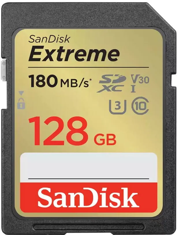 Card de Memorie SanDisk Extreme SDXC 128GB 180/90 MB/s V30 UHS-1 U