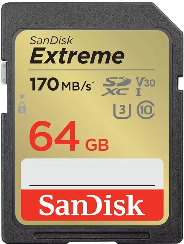 Card de Memorie SanDisk Extreme SDXC 64GB 170/80 MB/s V30 UHS-I U