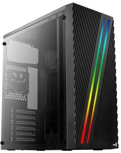 Carcasa PC Aerocool Streak RGB BLACK USB 3.0 Mid Tower