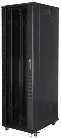 Rack LANBERG Rack cabinet 19" 42U 600x1000mm black FF01-6042-12B