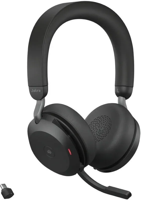Casti Bluetooth Jabra Evolve2 75 Link380c MS Stereo Black
