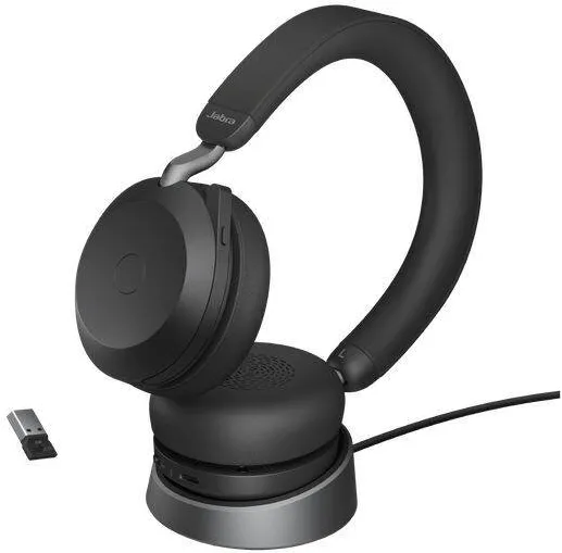 Casti Bluetooth Jabra Evolve2 75 Link380a MS Stereo Stand