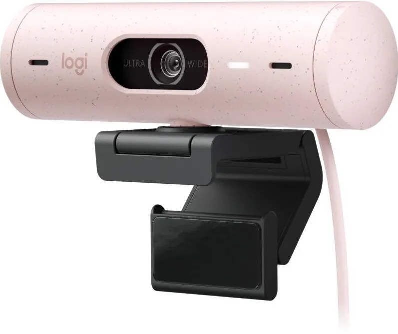 Camera Web LOGITECH Brio 500 FHD Autofocus, USB-C, Microfon, Rose