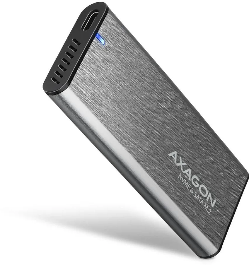 Enclosure AXAGON ALU box EEM2-SG2 USB-C 3.2 Gen 2 - M.2 NVMe / SATA SSD 30-80mm