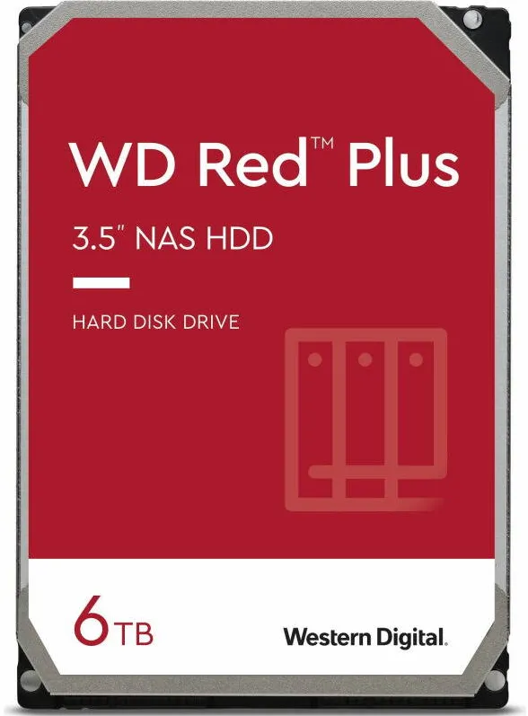 Hard Disk WD Red Plus 6TB SATA-III 5400 RPM 256MB