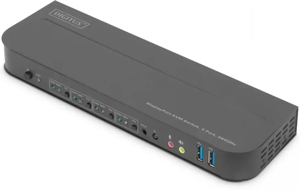 Switch KVM Assmann KVM,4-Port,4K60Hz, DP in1 x DP/HDMI