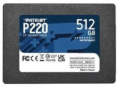 SSD Patriot P220 512GB SATA-III 2.5 inch