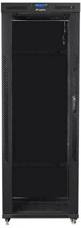 Cabinet rack LANBERG FF01-8842-12BL 19'' 42U 800x800 mm negru usa din sticla LCD
