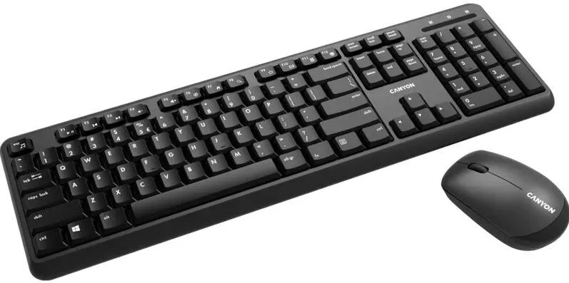 Kit Periferice CANYON Velvet tread Tastatura + Mouse CNS-HSETW02 Wireless Black