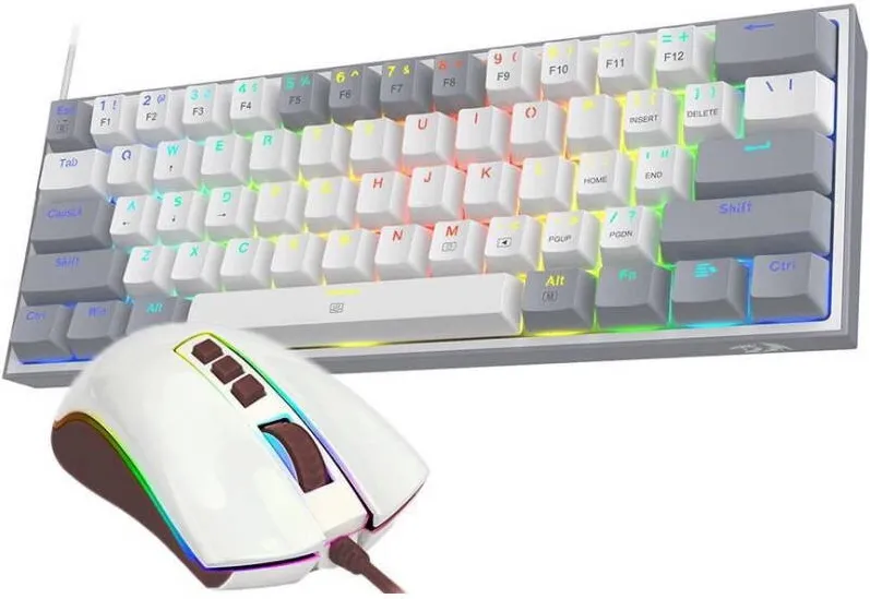 Kit Periferice Redragon Gaming Dynamic Duo RGB White