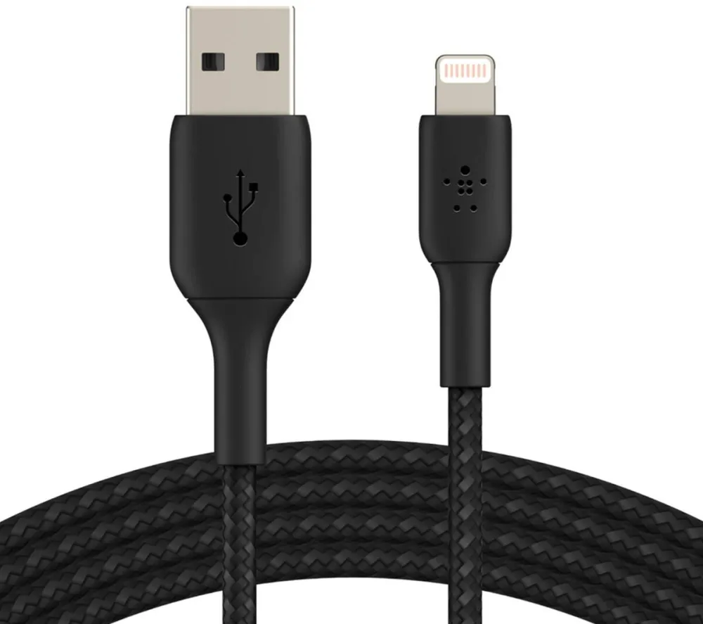 BELKIN Cablu Date Braided USB-Lightning 2m Negru
