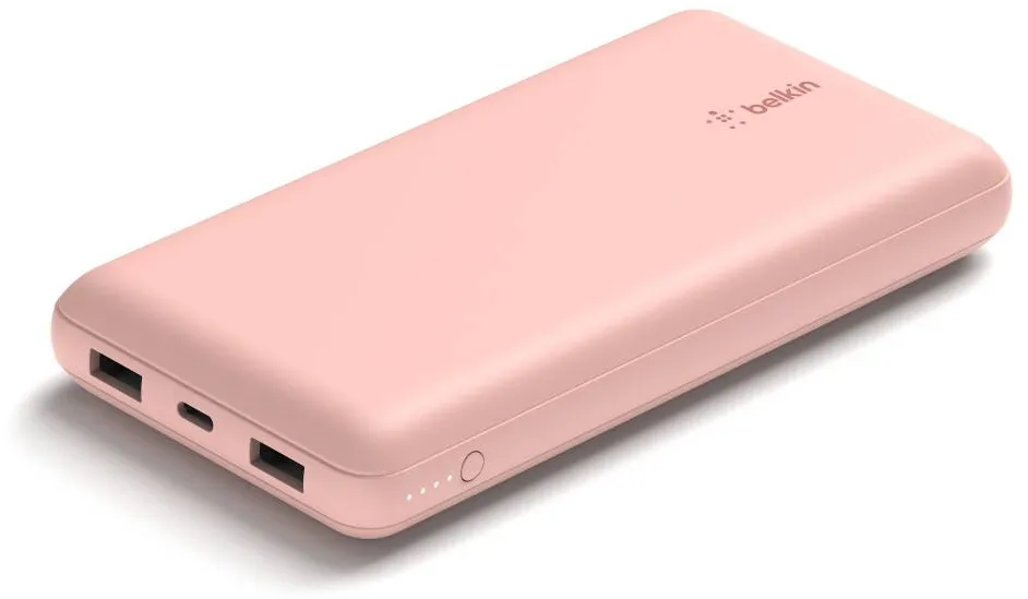 BELKIN Baterie Externa 20 000mAh 15W USB-A/USB-C rose gold