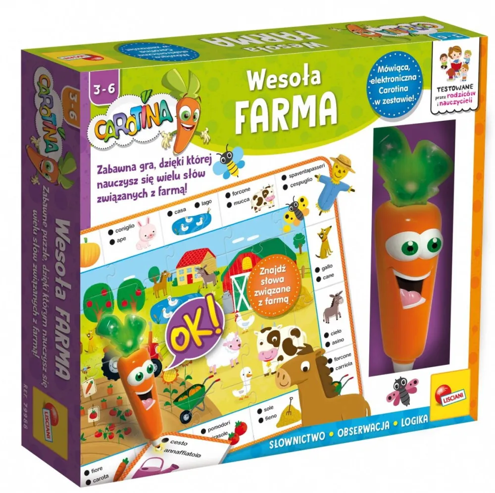 Jucarie Educationala Lisciani Carotina Happy Farm