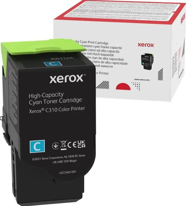 Toner imprimanta Xerox 006R04369, Cyan, 5.5 K, compatibil cu Xerox C310/C315