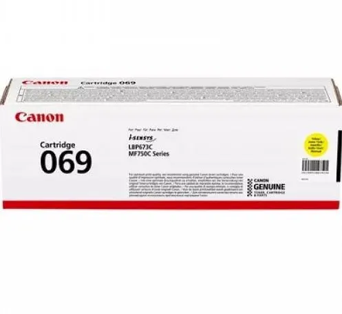 Toner imprimanta Canon CRG-069 Yellow