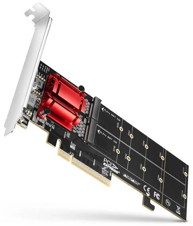Adaptor AXAGON PCEM2-ND 1x PCI-E Male - 2x M.2 PCI-E SSD