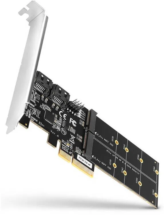Adaptor AXAGON PCES-SA4M2 1x PCI-E Male - 2x M.2 SATA SSD