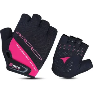 Pegas MANUSI B-RACE CU GEL NEGRU/FUXIA, M