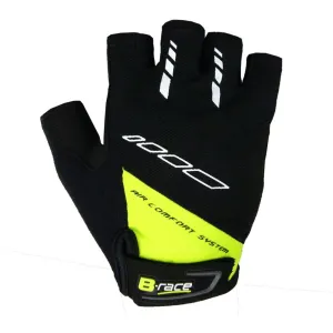 Pegas MANUSI B-RACE CU GEL NEGRU/LIME, L