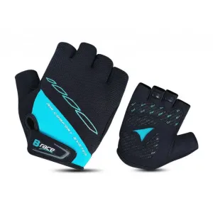 Pegas MANUSI B-RACE CU GEL NEGRU/TURCOAZ, L