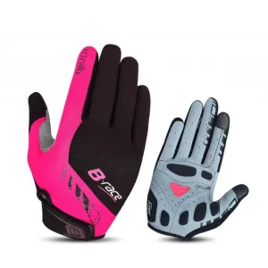 Pegas MANUSI PRO B-RACE CU GEL NEGRU/FUXIA, L