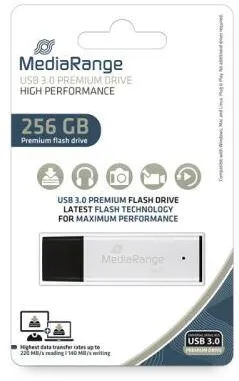 Memorie USB MediaRange MR1903, 256GB, USB 3.0, Silver