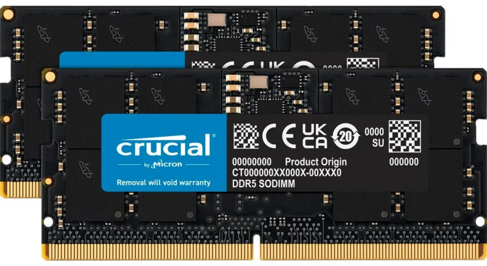 Memorie Laptop Crucial SODIMM DDR5 32GB(2x16GB) 5600 MHz CL46